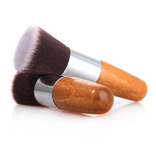 Professional Makeup Brush Flat Top Foundation Powder beauty Blush Make up BrushesTool Wooden Kabuki Cosmetics J4U66