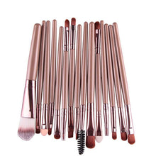 Professional Maquiagem Makeup Brushes 15pc Beauty Cosmetics Foundation Blending Blush Make Up Brush Tool Kit Set J4U66