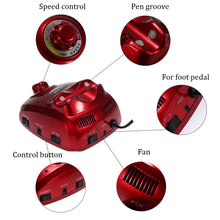 nail art salon manicure pedicure kit 220v electric nail drill file machine with emery rods and sand bits nail tools J4U66