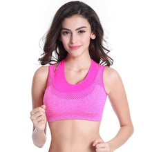 Sexy Bra Mesh Fake Two-piece Push Up Fitness Vest Bras Workout Tank Tops J4U66