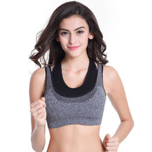 sexy bra mesh women fake two piece push up fitness vest bras workout tank tops J4U66