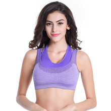 sexy bra mesh women fake two piece push up fitness vest bras workout tank tops J4U66