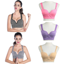 sexy women bra stretch brassiere shockproof padded push up bras top seamless sujetador J4U66