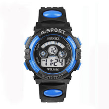 Promotional Gifts Waterproof Children Boy Digital LED Quartz Alarm Date Sports Wristwatch for Cool Teenagers J4U66