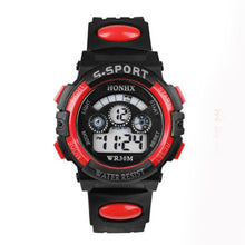 Promotional Gifts Waterproof Children Boy Digital LED Quartz Alarm Date Sports Wristwatch for Cool Teenagers J4U66
