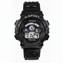 Promotional Gifts Waterproof Children Boy Digital LED Quartz Alarm Date Sports Wristwatch for Cool Teenagers J4U66