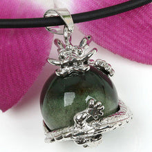 Punk Gems Dragon Wrap Inlaid Ball Charm Pendant Bead For Necklace Fashion Jewelry J4U66