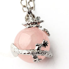 Punk Gems Dragon Wrap Inlaid Ball Charm Pendant Bead For Necklace Fashion Jewelry J4U66