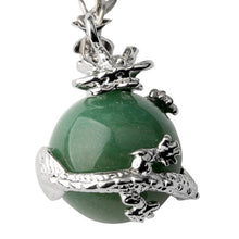 Punk Gems Dragon Wrap Inlaid Ball Charm Pendant Bead For Necklace Fashion Jewelry J4U66
