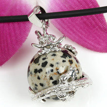 Punk Gems Dragon Wrap Inlaid Ball Charm Pendant Bead For Necklace Fashion Jewelry J4U66