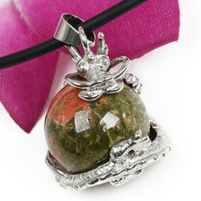 Punk Gems Dragon Wrap Inlaid Ball Charm Pendant Bead For Necklace Fashion Jewelry J4U66