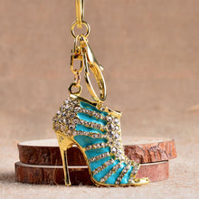 Purse Bags Pendant Holder Chains Key Rings Gifts For Women 11 Colors s Women Crystal Rhinestone High Heeled Shoe Keychain J4U66