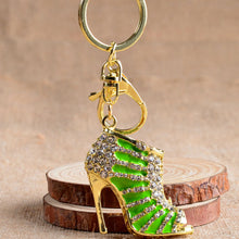 Purse Bags Pendant Holder Chains Key Rings Gifts For Women 11 Colors s Women Crystal Rhinestone High Heeled Shoe Keychain J4U66