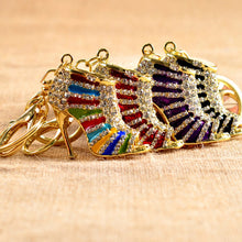 Purse Bags Pendant Holder Chains Key Rings Gifts For Women 11 Colors s Women Crystal Rhinestone High Heeled Shoe Keychain J4U66