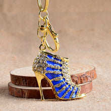 Purse Bags Pendant Holder Chains Key Rings Gifts For Women 11 Colors s Women Crystal Rhinestone High Heeled Shoe Keychain J4U66