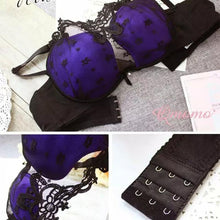 push up women sexy bra set deep u perspective lace underwear lingerie nylon outfits J4U66