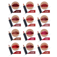 High Light Cosmetic 24 Colors Pencil Waterproof Easy To Color Lip Liner Pencil Eye Shadow Pen Combinations J4U66