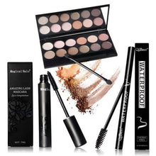 perfect combination of eye makeup 12 Colors Professional Nude Eye Shadow + Mascara + Eyeliner Make up Set  J4U66