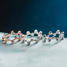 roxi 3pcs austrian crystal stackable rings beauty wave band ring bride wedding engagement love ring jewelry for women J4U66