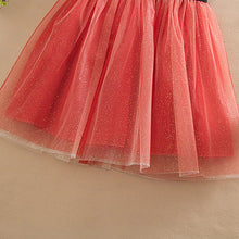 Red/Beige/Gray Girls Clothes Infant Sleeveless Kids Prom Dresses Tulle Sequins Princess Dress Costumes J4U66