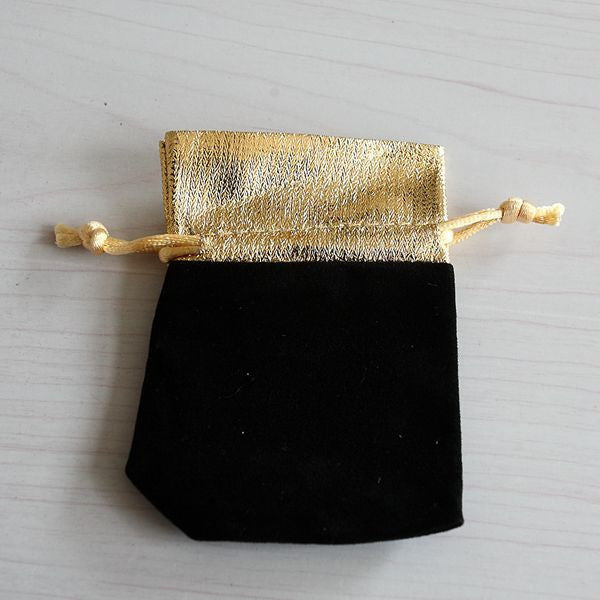 Red Black Velvet Drawstring Pouch/Jewelry Bag Packaging Jewelry Holder /Wedding Gift Bag 8.7*6.8cm J4U66