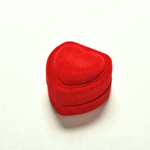 Red Heart Shaped Ring Box Mini Cute Red Carrying Cases For Rings Display Box Jewelry Packaging s J4U66