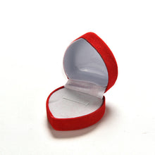 Red Heart Shaped Ring Box Mini Cute Red Carrying Cases For Rings Display Box Jewelry Packaging s J4U66