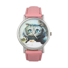 Relogio feminino Fashion & Casual Cute Cat Women Leather Band Analog Quartz Dial Wrist Watch Relojes mujer  J4U66