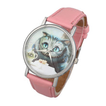 Relogio feminino Fashion & Casual Cute Cat Women Leather Band Analog Quartz Dial Wrist Watch Relojes mujer  J4U66