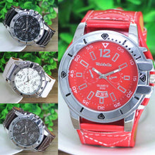 Relogio masculino Men Quartz Steel Dial Analog Sport Luxury Leather Band Watch Men watches  J4U66