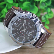 Relogio masculino Men Quartz Steel Dial Analog Sport Luxury Leather Band Watch Men watches  J4U66
