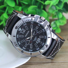 Relogio masculino Men Quartz Steel Dial Analog Sport Luxury Leather Band Watch Men watches  J4U66