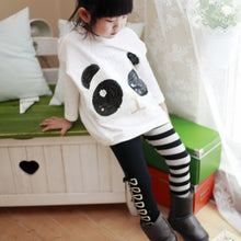 new children's clothing Girls cute paillette panda batwing Hoodies sweatshirts kids t-shirts clothes J4U66
