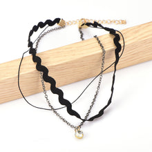 retro double layers chain metal ball pendants necklaces women vintage collares choker statement jewelry accessory collier femme J4U66