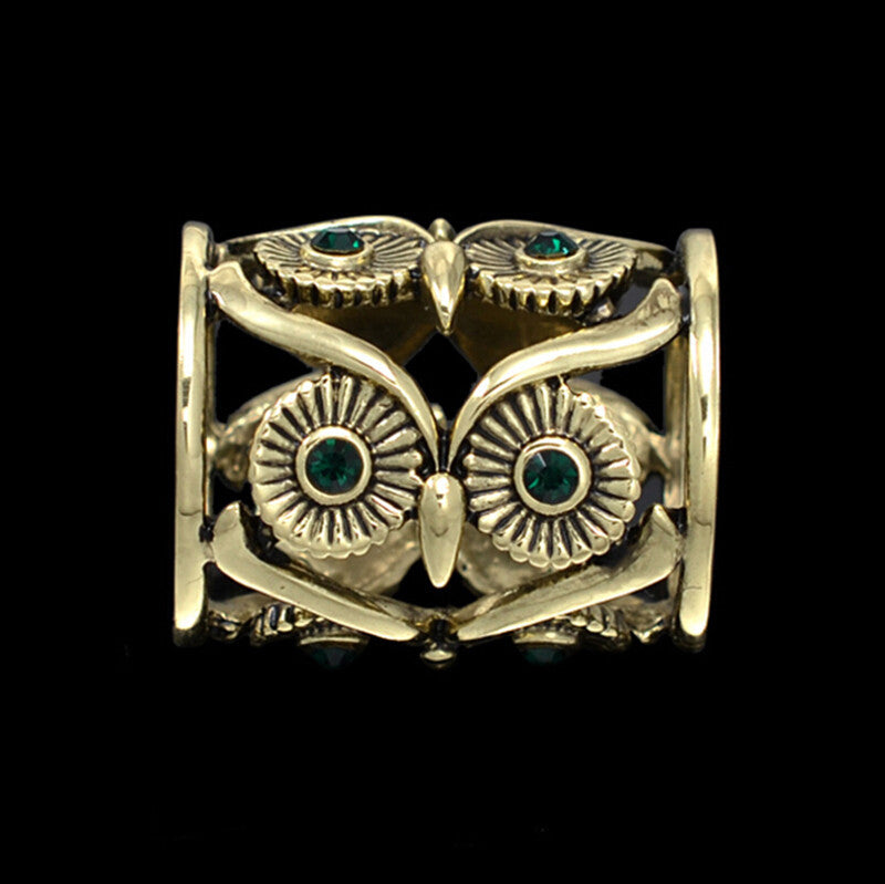 Retro Owl Scarf Buckle Crystal Scarf Holder Wedding Hollow Out Belt Brooches Clips Pins Bronze/Sliver Jewelry J4U66