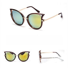 Retro Sunglasses Brand Designer Men Sunglasseetal Frame Golden Leg Cat Eye Shades EyeglassesJFY66