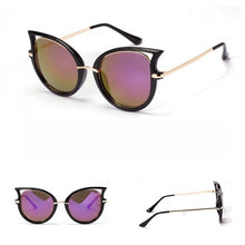 Retro Sunglasses Brand Designer Men Sunglasseetal Frame Golden Leg Cat Eye Shades EyeglassesJFY66