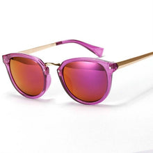 Retro Sunglasses Brand Designer Women Mirrored Lens Sun Glasses Candy Color Eyeglasses Palstic Frame  J4U66