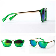 Retro Sunglasses Brand Designer Women Mirrored Lens Sun Glasses Candy Color Eyeglasses Palstic Frame  J4U66