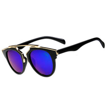 Retro Vintage Men Sunglasses Black Leopard Round Frame Cat Eye Eyewear Eye Glass Oculos De Sol LE3 J4U66