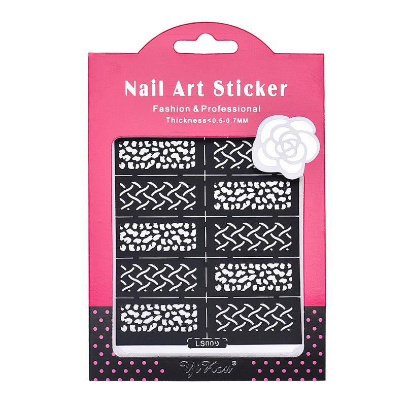 Reusable Stamping Tool DIY Nail Art Hollow Template Stickers Stamp Stencil Guide J4U66