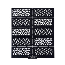 Reusable Stamping Tool DIY Nail Art Hollow Template Stickers Stamp Stencil Guide J4U66