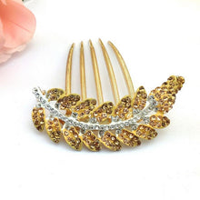 Rhinestone Purple Hair Accessories Floral Hair Clips Hairpin Hair Stick Leaves Jewelry J4U66