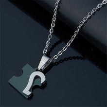 Romantic Men'sWomen's Couple Lovers Stainless Steel Love Heart Puzzle Necklaces & Pendants For Lover  J4U66