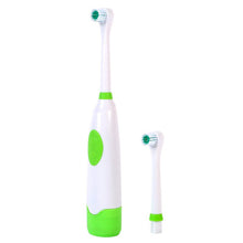 Rotary Electric Toothbrush No Rechargeable Tooth Brush Electric With 2 Brush Heads Blue Dental Care LE4 J4U66