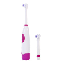 Rotary Electric Toothbrush No Rechargeable Tooth Brush Electric With 2 Brush Heads Blue Dental Care LE4 J4U66