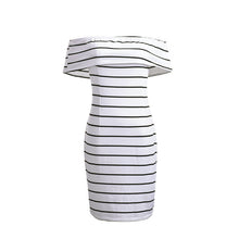 S M LWomen Sexy Strapless Bodycon Mini Dress Style Party Club Stripe Bandage Dress Cotton Blend Casual Shealth Dress J4U66