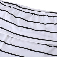 S M LWomen Sexy Strapless Bodycon Mini Dress Style Party Club Stripe Bandage Dress Cotton Blend Casual Shealth Dress J4U66