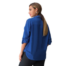 s xxxl white plus size women blouses v neck long sleeve pocket-shirts women tops vintage blusas femininas J4U66