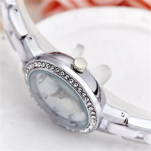 Flower Style Sliver Watch Brand Watch Women Diamond Wristwatch Ladies Watch ClockWristwatches Stainless Watch J4U66